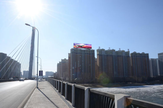 聯(lián)建光電沈陽金水花城LED光柵屏